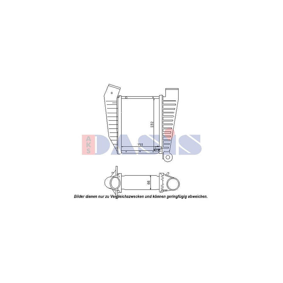 AKS Dasis 157070N Intercooler for Opel Omega
