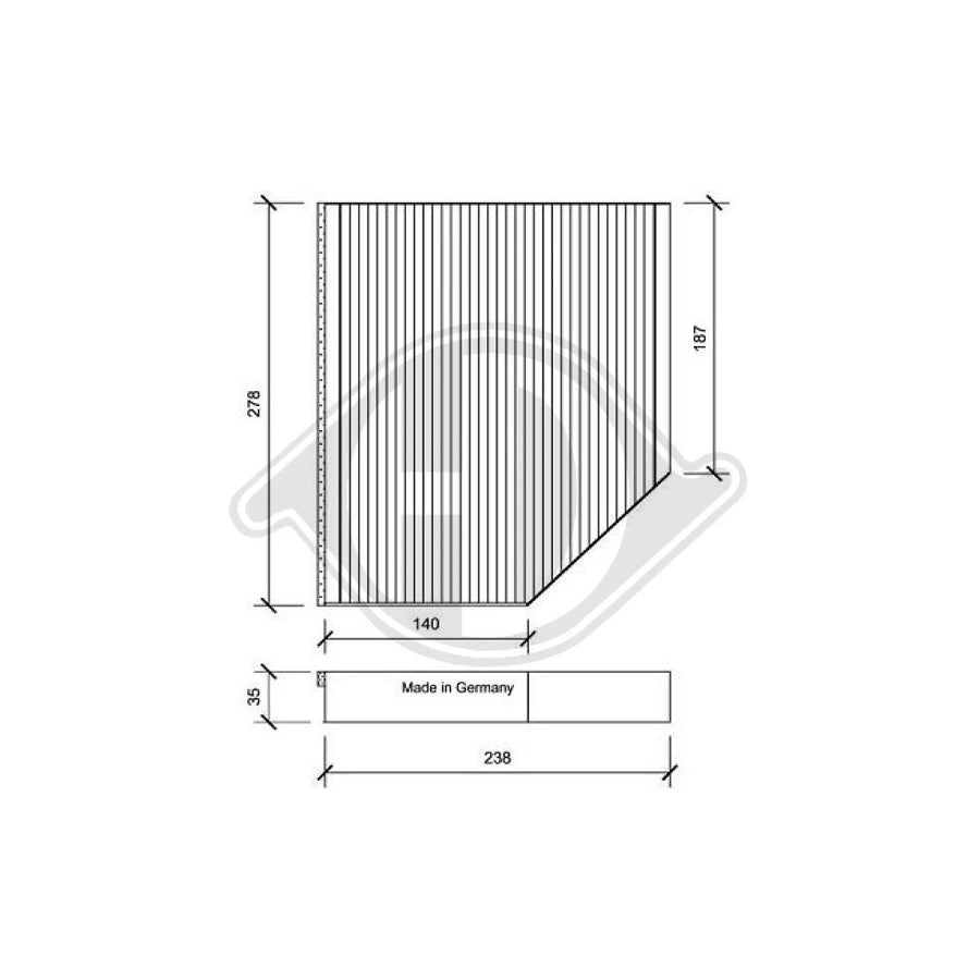 DIEDERICHS DCI1163 Pollen Filter