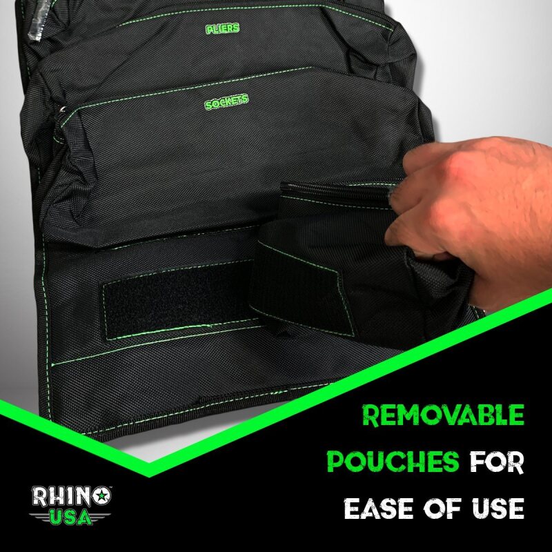 Rhino USA Heavy Duty Off-Road Tool Bag/Roll Black