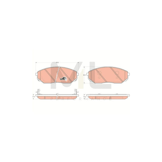 TRW Cotec Gdb3343 Brake Pad Set For Kia Sorento I (Jc) With Acoustic Wear Warning | ML Performance Car Parts