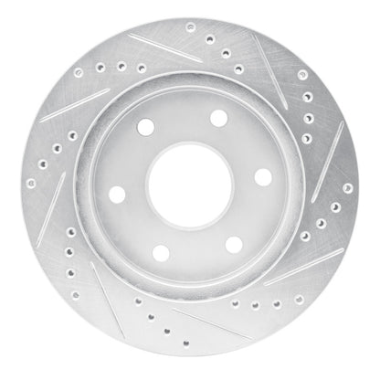 R1 Concepts R1 99-08 Cadillac Escalade ESV Front Left Drilled & Slotted Silver Brake Rotor