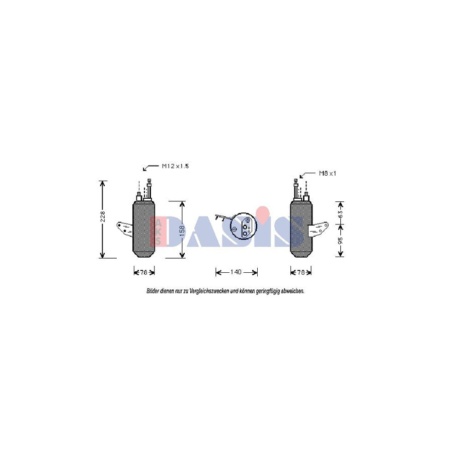 AKS Dasis 800384N Dryer, Air Conditioning for Ford Scorpio