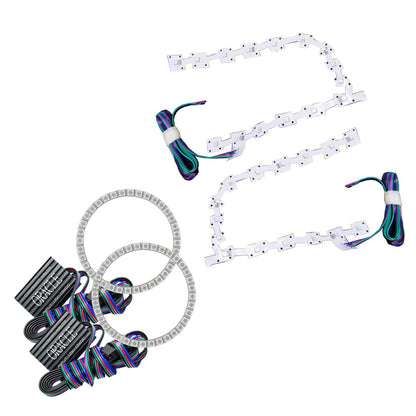 ORACLE Lighting Oracle 11-19 Chrysler 300C DRL Upgrade w/ Halo Kit - ColorSHIFT w/o Controller