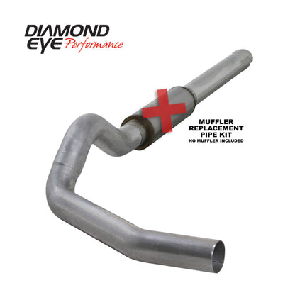 Diamond Eye Performance Diamond Eye KIT 5in Catback MFLR RPLCMENT PIPE Single AL: 2004.5-2007.5 DODGE CUMMINS 600
