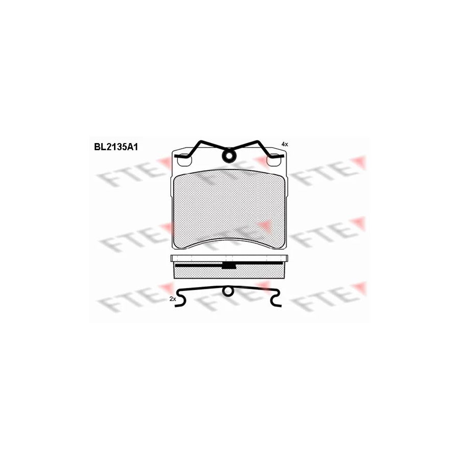 FTE 9010683 Brake Pad Set for VW Transporter