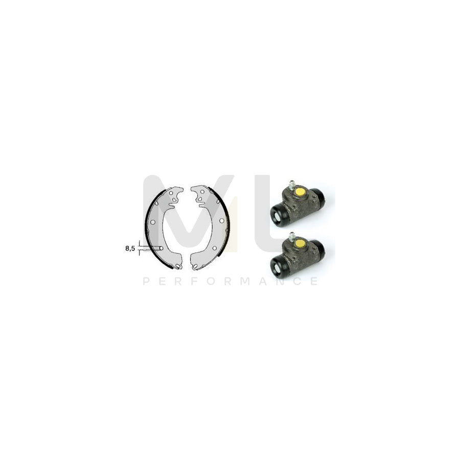 BREMBO STANDARD KIT H 68 028 Brake Shoe Set for RENAULT TRAFIC Ø: 255mm | ML Performance Car Parts