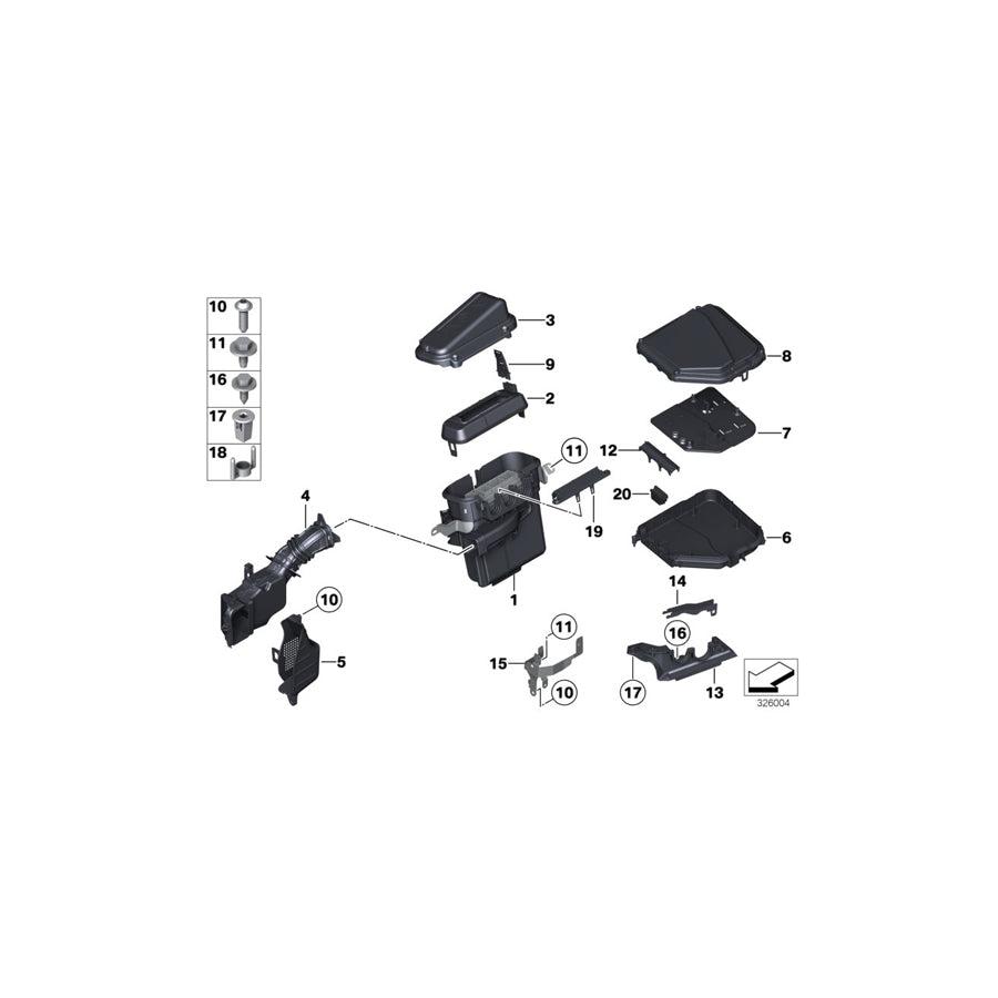 Genuine BMW 12907594605 F01 F02 Retainer For Grommet (Inc. Ghost, 760LiS & Hybrid 7L) | ML Performance US