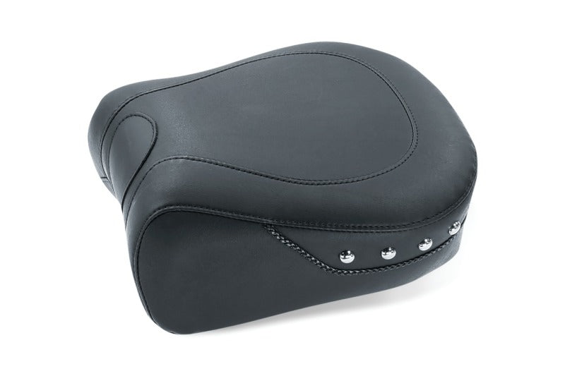 Mustang Motorcycle Mustang 97-07 Harley Electra Glide, Rd Glide Lowdown Standard Touring Passenger Seat w/Studs -Black