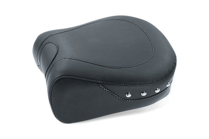 Mustang Motorcycle Mustang 97-07 Harley Electra Glide, Rd Glide Lowdown Standard Touring Passenger Seat w/Studs -Black