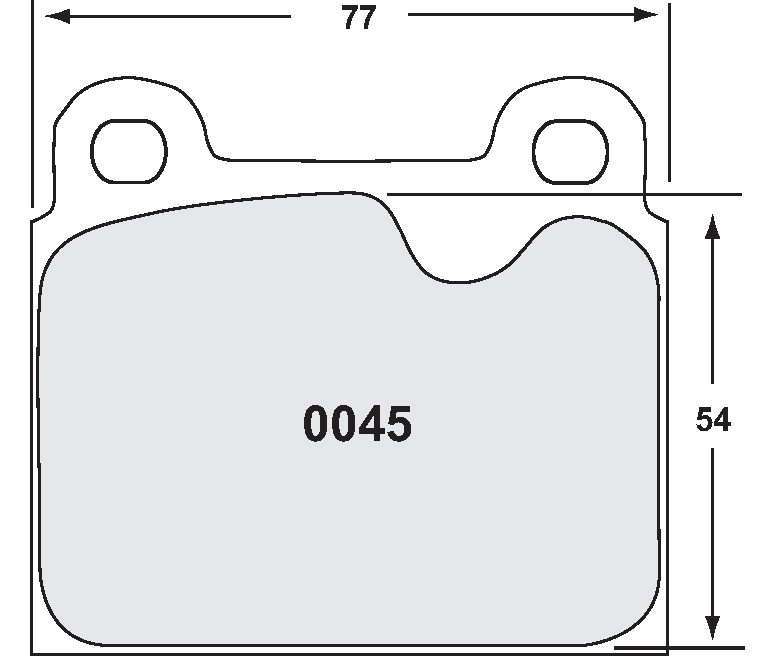 PFC 0045.08.15.44 FRONT BRAKE PADS RACE 08 CMPD 15 MM FOR PORSCHE 911/911S 1972-1983