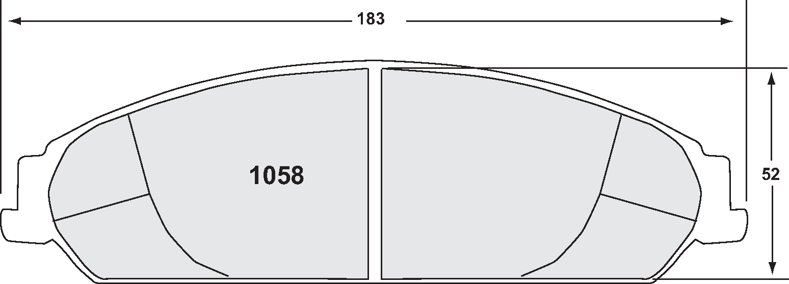 PFC 1058.22 BRAKE PADS Z-RATED CARBON METALLIC FRONT DODGE CHARGER HD BRAKES (06-07)