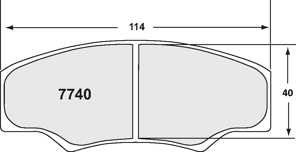 PFC 7740.08.16.44 BRAKE PADS RACE 08 CMPD 16MM FRONT/REAR RADICAL PR6 / SR1 / SR3