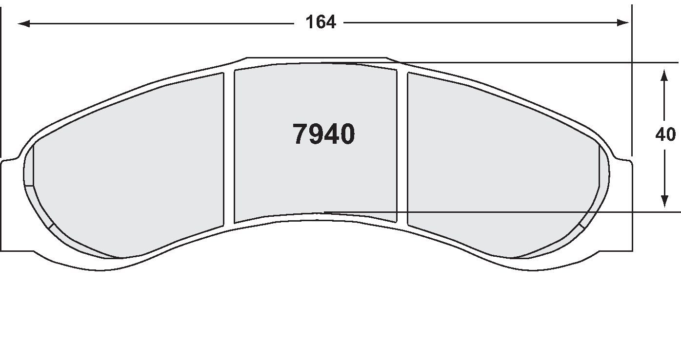 PFC 7940.07.20.44 BRAKE PADS RACE 07 CMPD 20MM ZR40/RADI-CAL CP6382