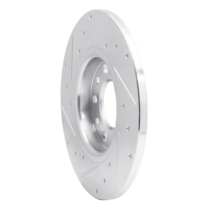 R1 Concepts R1 14-22 Chrysler 200 Rear Right Drilled & Slotted Silver Brake Rotor