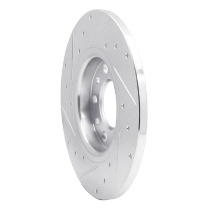 R1 Concepts R1 14-22 Chrysler 200 Rear Right Drilled & Slotted Silver Brake Rotor