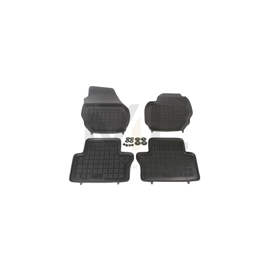 REZAW PLAST Tailored 200406 Floor mat set Elastomer, Front and Rear, Quantity: 4, Black