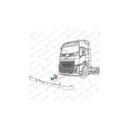 Covind 4Fh/ 98 Mounting Bracket, Bumper