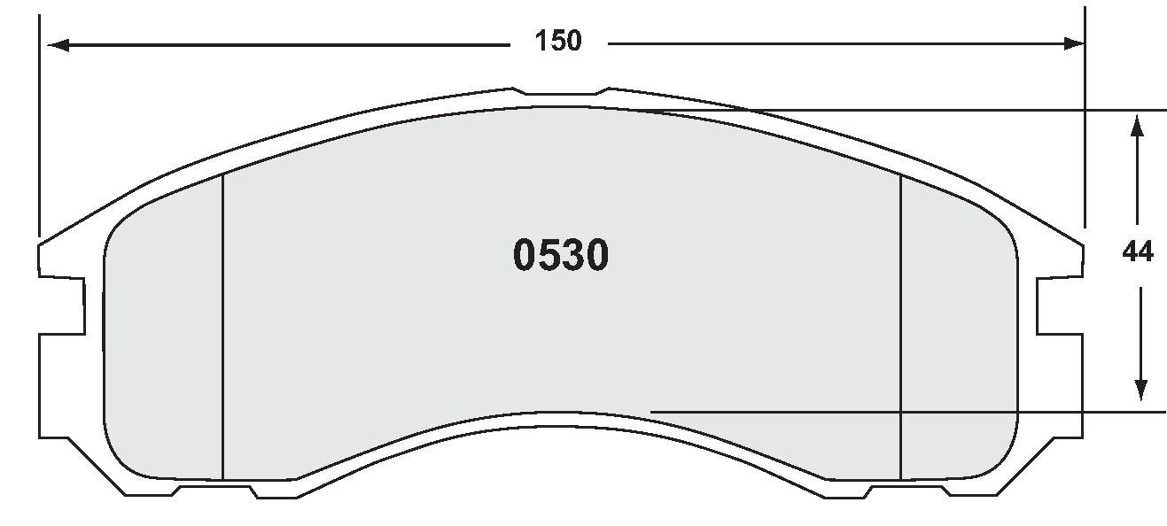 PFC 0530.22 BRAKE PADS Z-RATED CARBON METALLIC FRONT MITSUBISHI EVO 4,6,8,9