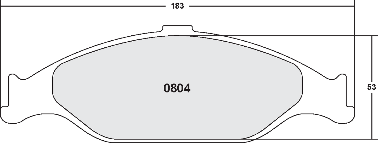 PFC 0804.22 FRONT BRAKE PADS FORD MUSTANG (1999-2004)