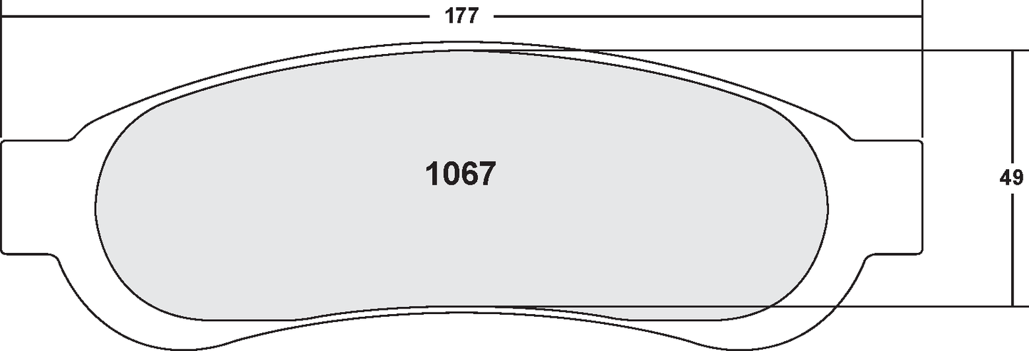 PFC 1067.10 BRAKE PADS Z-RATED