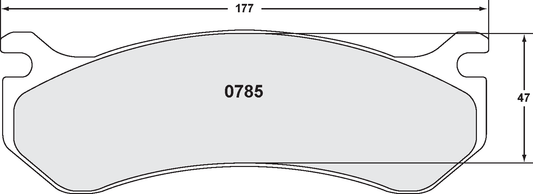 PFC 0785.22 BRAKE PADS Z-RATED CARBON METALLIC REAR HUMMER H2 (03-08)