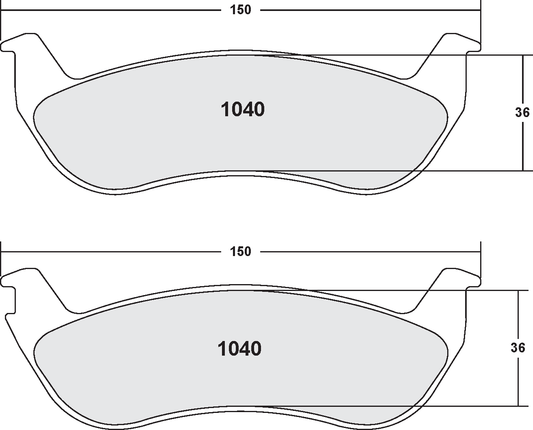PFC 1040.22 BRAKE PADS Z-RATED CARBON METALLIC