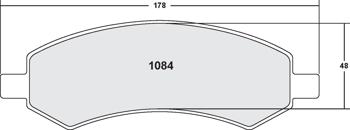 PFC 1084.22 BRAKE PADS Z-RATED CARBON METALLIC