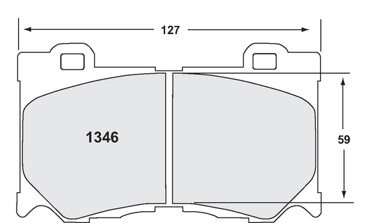 PFC 1346.22 FRONT BRAKE PADS Z-RATED CARBON METALLIC NISSAN 370Z 2009