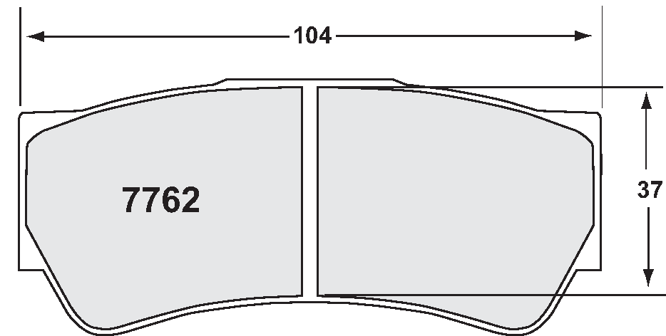 PFC 7762.01.16.44 BRAKE PADS RACE 01 CMPD 16MM BREMBO MULA 3 (16MM) DALLARA F312