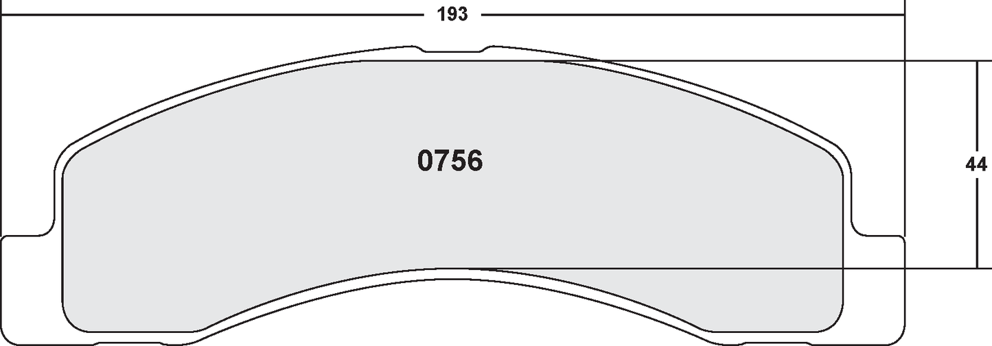 PFC 0756.22 BRAKE PADS Z-RATED CARBON METALLIC