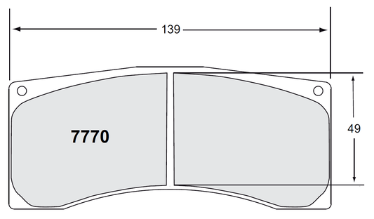 PFC 7770.35.26.44 BRAKE PADS RACE 35 CMPD 26MM MITSUBISHI EVO (GROUP N GRAVEL)