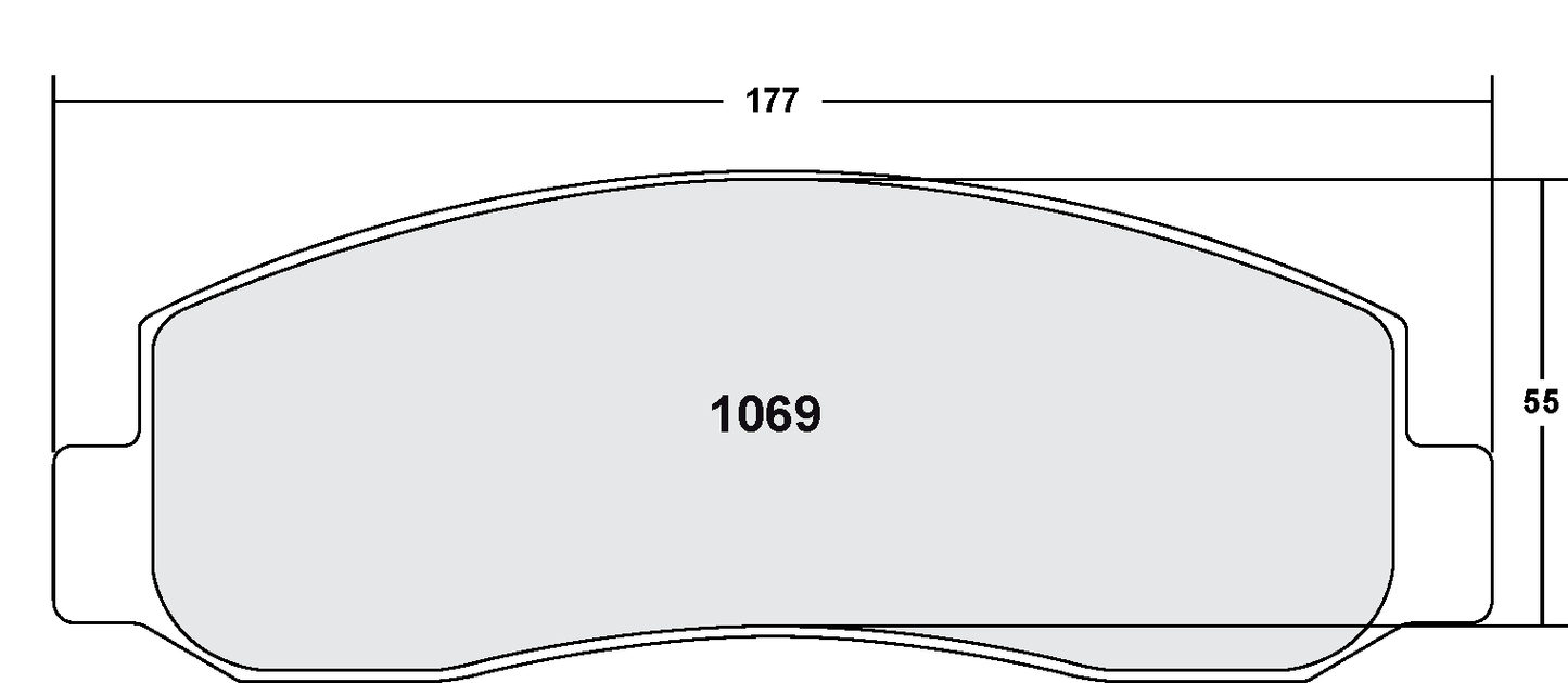 PFC 1069.10 BRAKE PADS Z-RATED