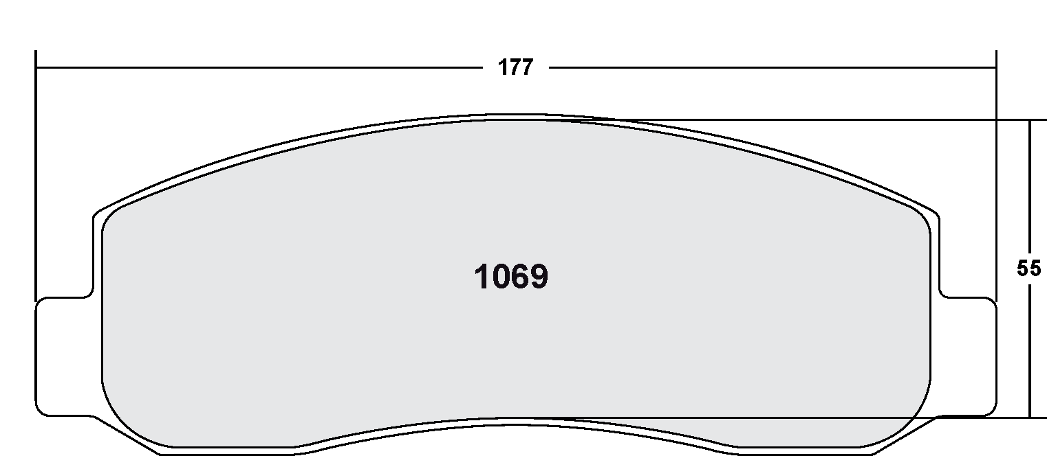 PFC 1069.10 BRAKE PADS Z-RATED