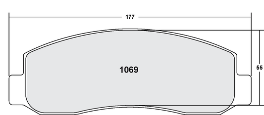 PFC 1069.10 BRAKE PADS Z-RATED