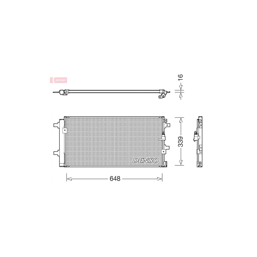 DENSO DCN02043 Air Conditioning Condenser