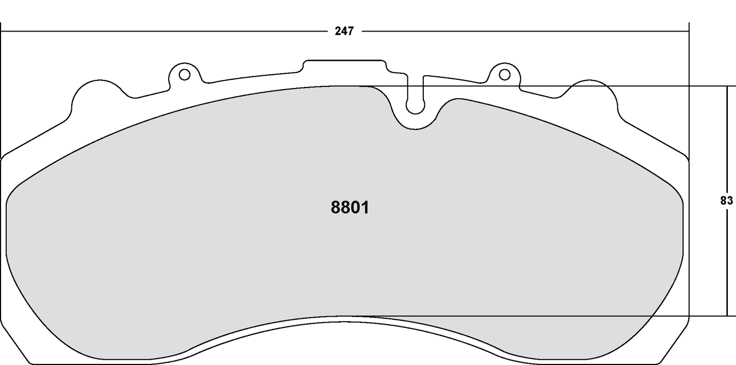 PFC 8801.10 BRAKE PADS Z-RATED ECV