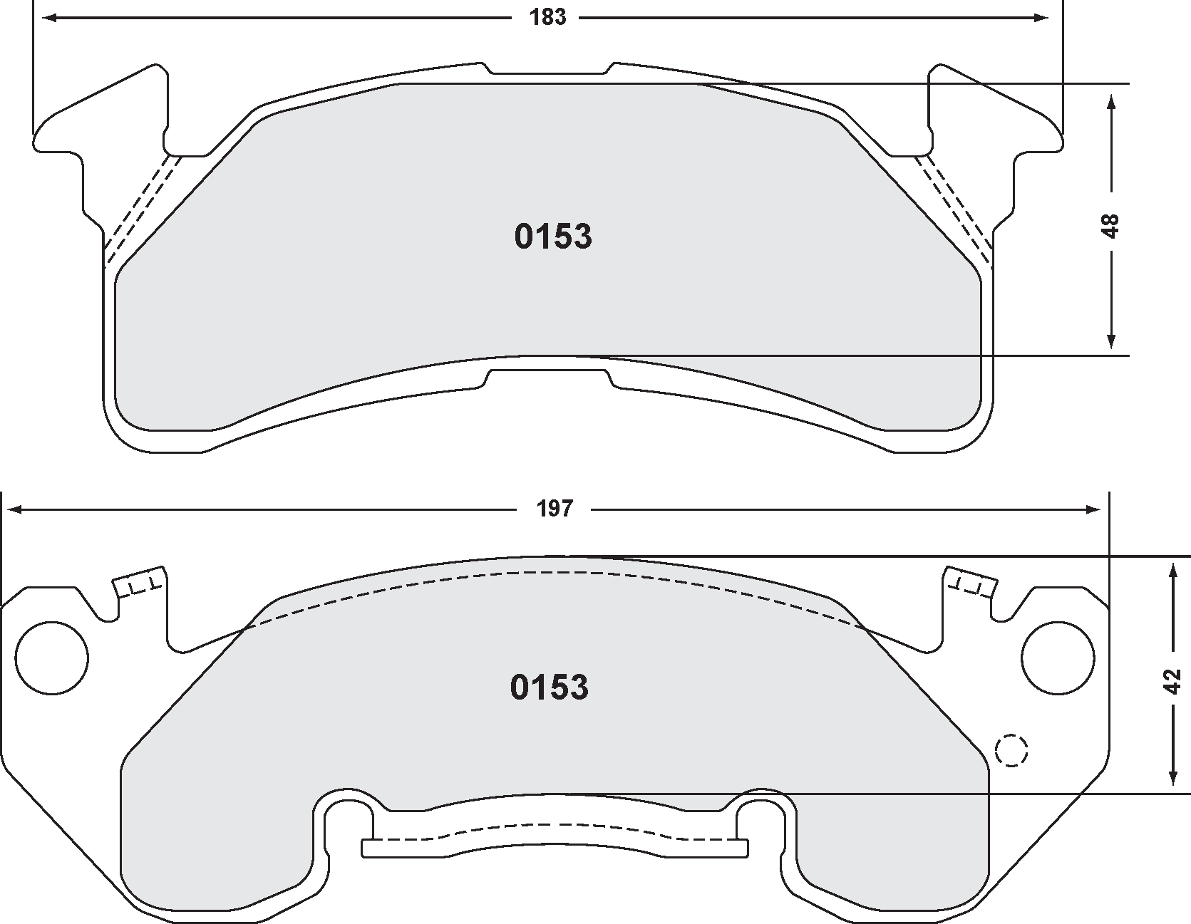 PFC 0153.22 BRAKE PADS Z-RATED CARBON METALLIC CHEVY C20
