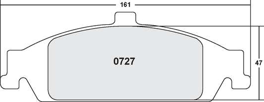 PFC 0727.22 BRAKE PADS Z-RATED CARBON METALLIC