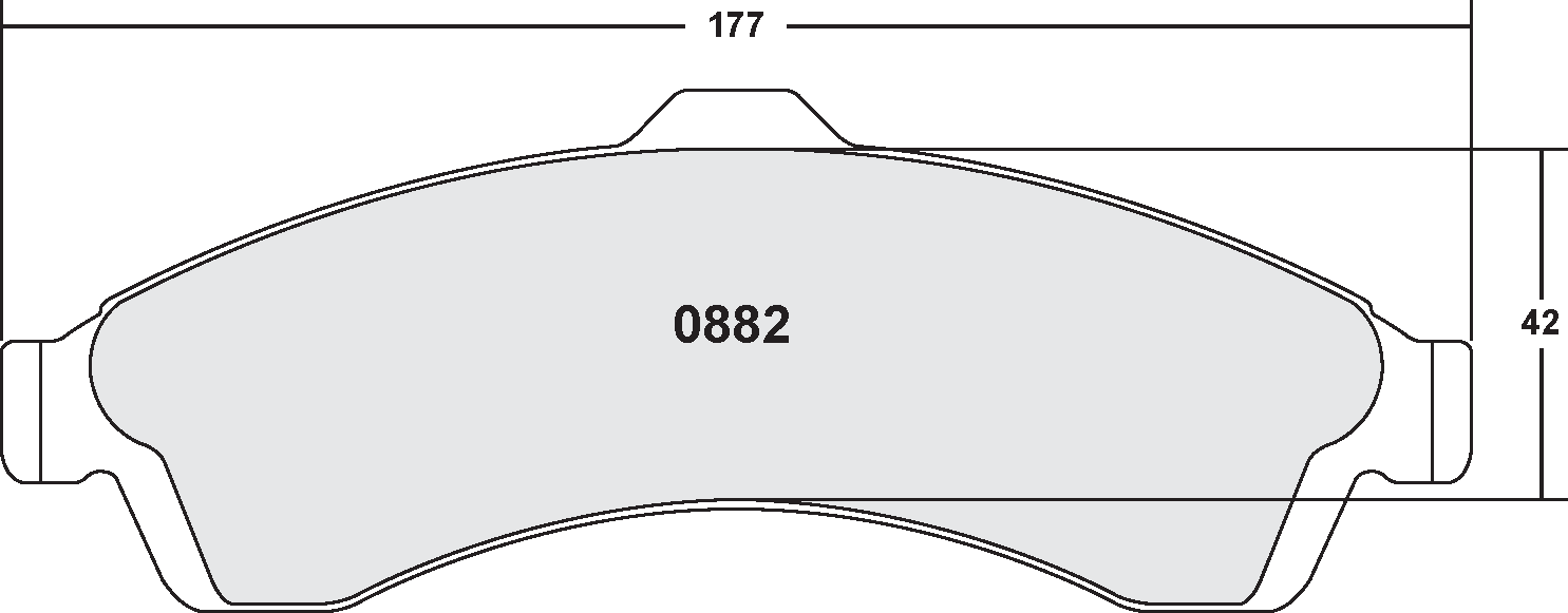 PFC 0882.22 FRONT BRAKE PADS CHEVROLET SSR 03-05
