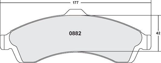 PFC 0882.22 FRONT BRAKE PADS CHEVROLET SSR 03-05