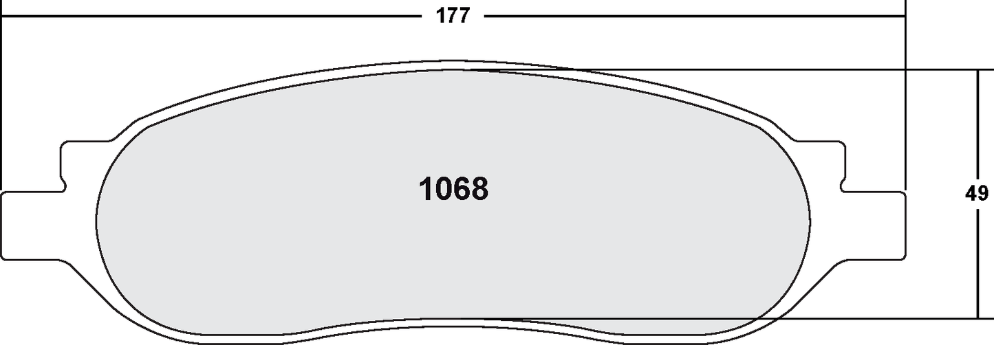 PFC 1068.10 BRAKE PADS Z-RATED