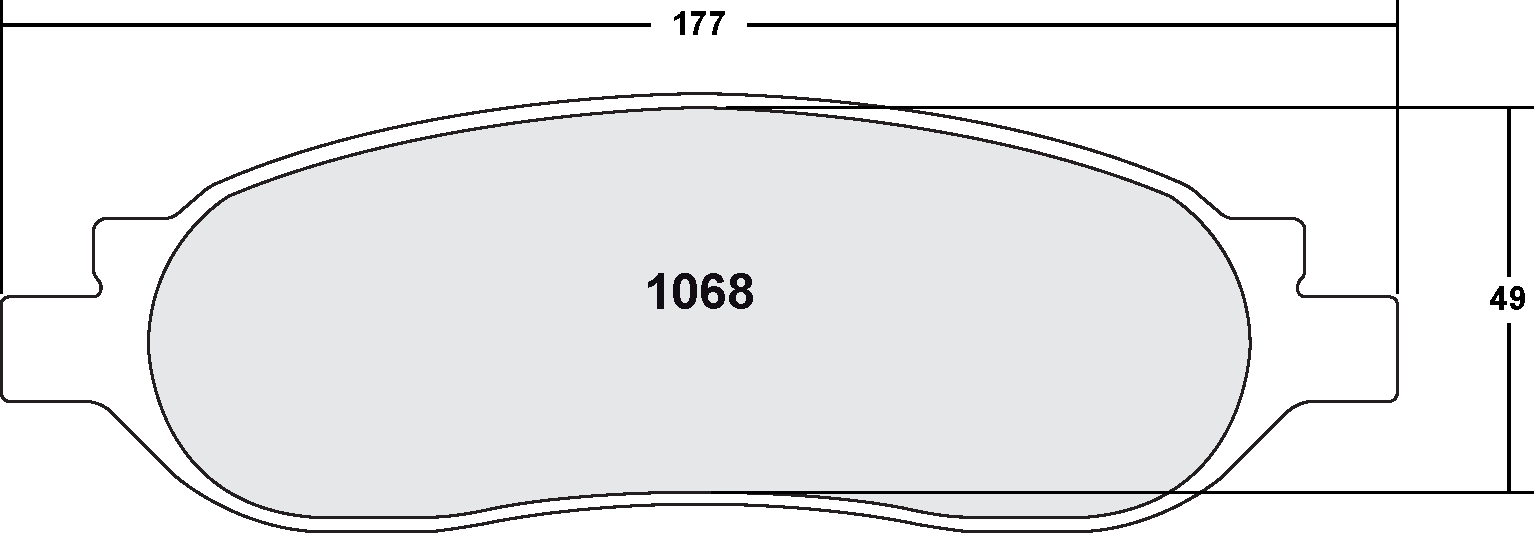 PFC 1068.10 BRAKE PADS Z-RATED
