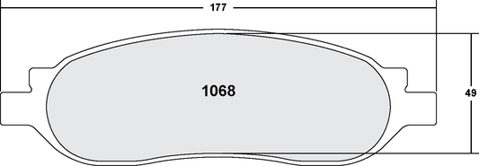 PFC 1068.10 BRAKE PADS Z-RATED