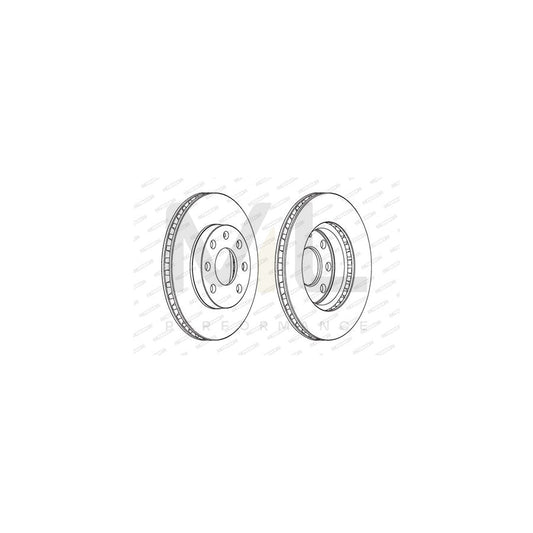 FERODO PREMIER Coat+ disc DDF151C Brake Disc Vented, Coated, with bolts/screws | ML Performance Car Parts