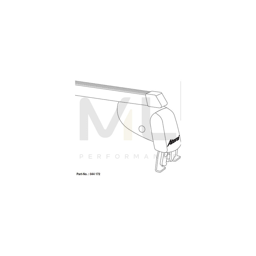 Atera Signo 044172 Roof bars for Peugeot 5008 I (0U_, 0E_) for cars without rails, 122 cm, 80 kg, Steel
