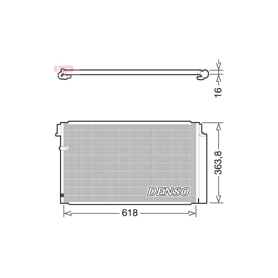 DENSO DCN40011 Air Conditioning Condenser
