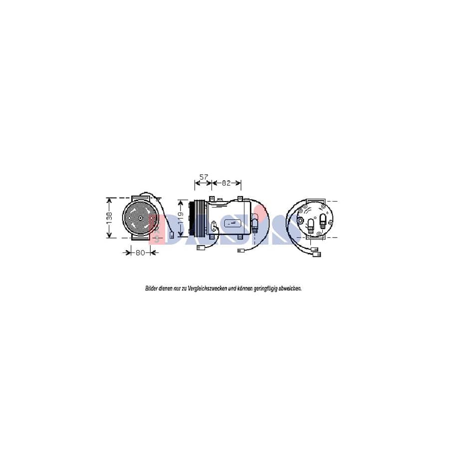 AKS Dasis 852950N Compressor, Air Conditioning