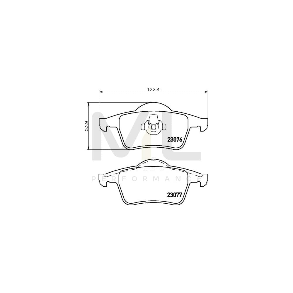 Hella 8DB 355 008-871 Brake Pad Set Not Prepared For Wear Indicator