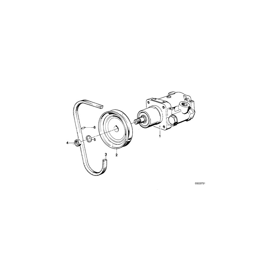Genuine BMW 32411123476 E23 At-Vane Pump 130BAR (Inc. 728iS, 735i & 745i) | ML Performance US Car Parts