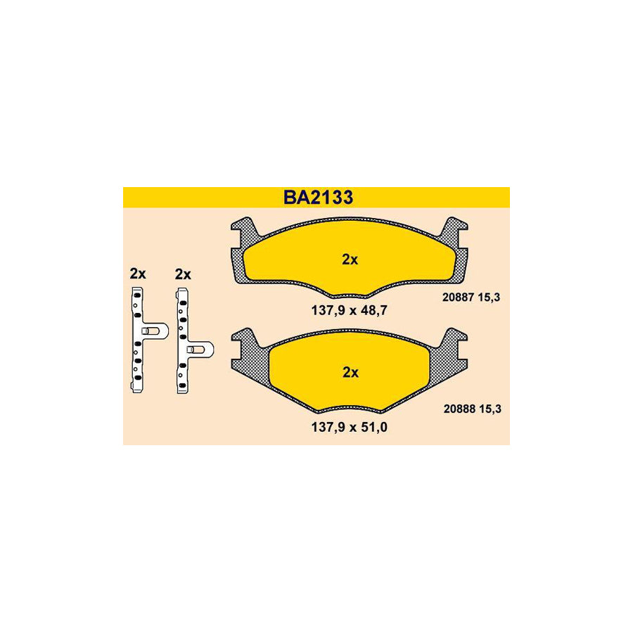 Barum Ba2133 Brake Pad Set